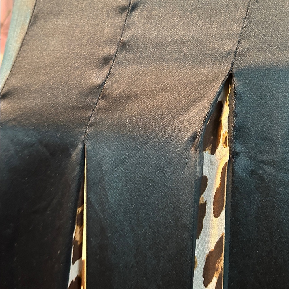 Vintage Christian Dior, leopard pleated silk maxi skirt - Picture 7 of 13